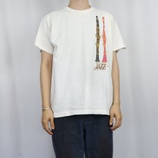 画像3: 〜90's USA製 "NEW ORLEANS JAZZ"  クラリネット プリントTシャツ L (3)