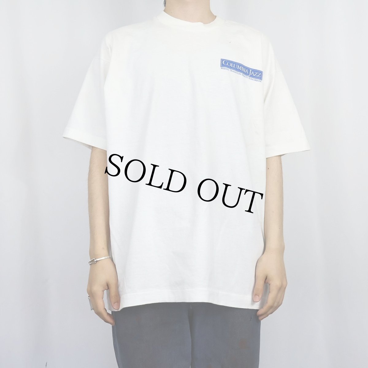 画像3: 90's Dizzy Gillespie USA製 "COLUMBIA JAZZ" メッセージプリントジャズTシャツ XL (3)