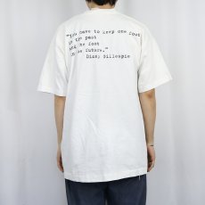 画像4: 90's Dizzy Gillespie USA製 "COLUMBIA JAZZ" メッセージプリントジャズTシャツ XL (4)
