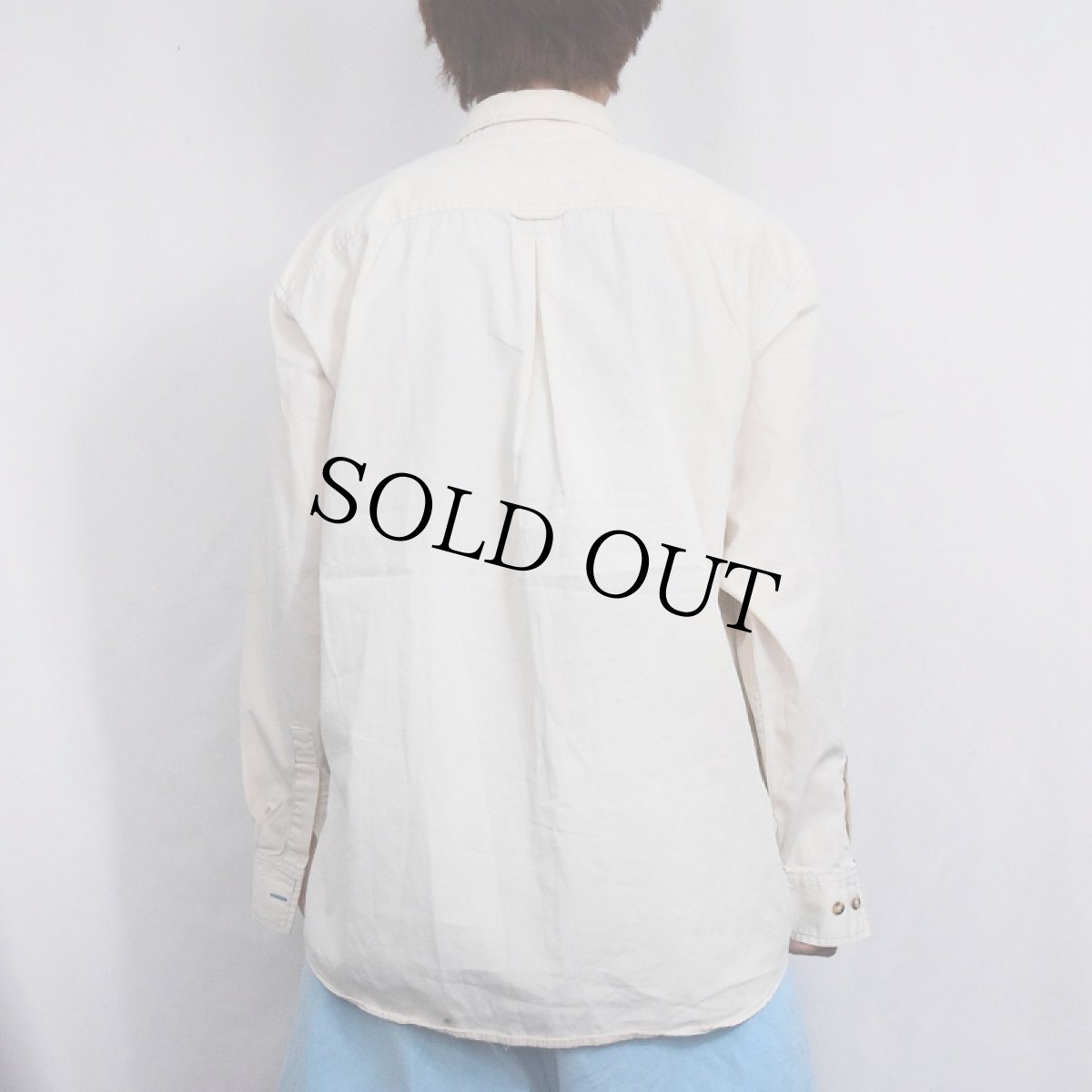 画像3: 90's GAP ステッチデザイン コットンシャツ (3)