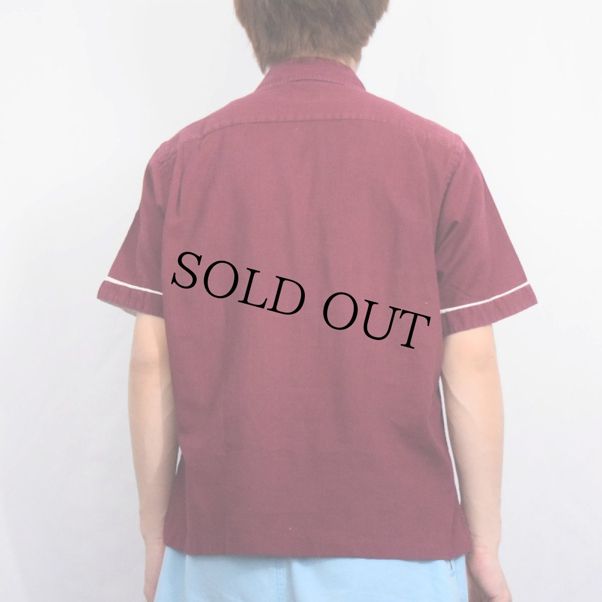 画像3: 60's Enro コットンオープンカラーシャツ M (3)