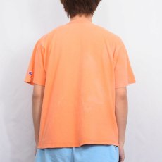 画像3: 80〜90's Champion USA製 青刺繍タグ 後期 ロゴプリントTシャツ L (3)
