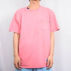 画像2: 90's RUSSELL ATHLETIC USA製 無地ポケットTシャツ XL (2)
