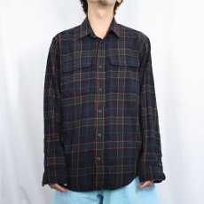 画像2: FILSON チェック柄 ライトネルシャツ M (2)