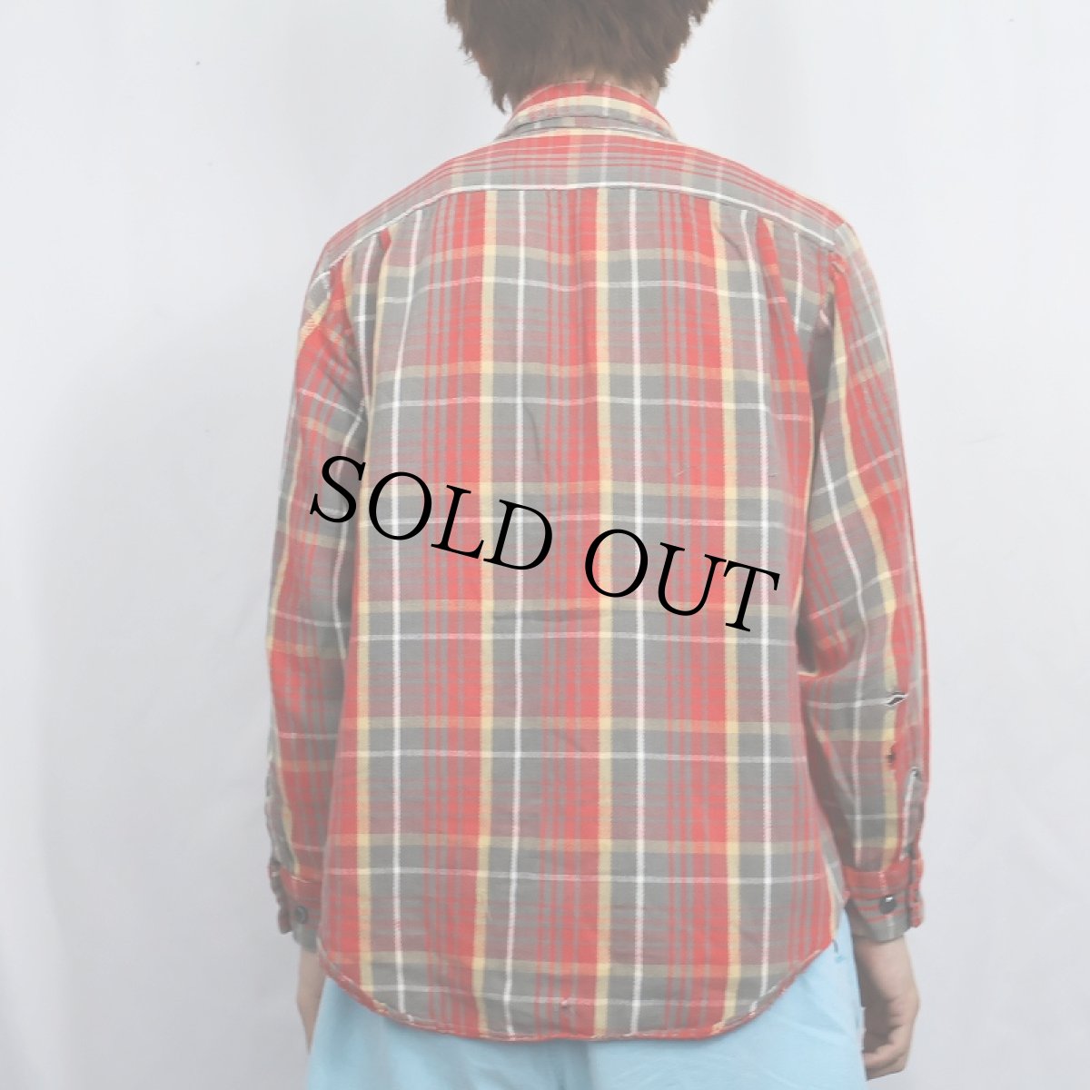 画像3: 70's Dutchmaid チェック柄 ヘビーネルシャツ 15-15 1/2 (3)