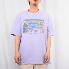 画像2: 90's L.L.Bean USA製 ロゴプリントTシャツ L (2)