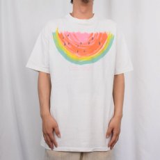 画像2: 90's SEA DOG USA製 "a cool slice of..." スイカイラスト プリントTシャツ XL (2)
