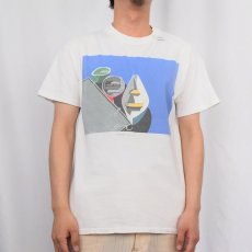 画像2: 90's LEBERTY GRAPHICS USA製 Anne Kilham "maine" アートプリントTシャツ (2)