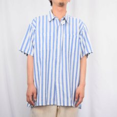 画像2: 90's L.L.Bean USA製 "Cool Weave" ストライプ コットンシャツ XL (2)