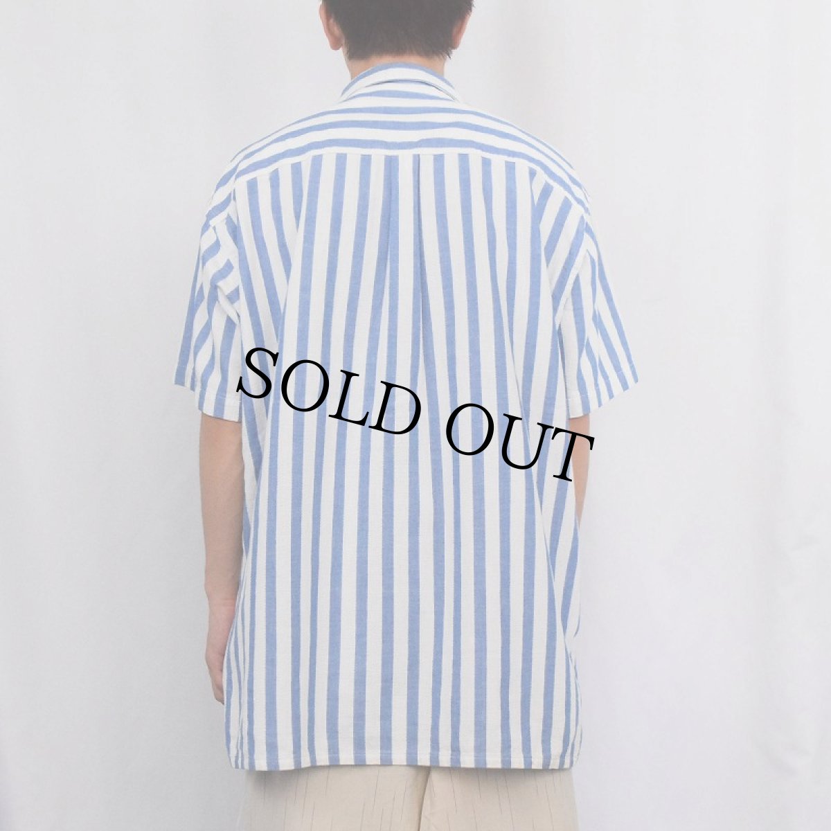 画像3: 90's L.L.Bean USA製 "Cool Weave" ストライプ コットンシャツ XL (3)