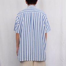 画像3: 90's L.L.Bean USA製 "Cool Weave" ストライプ コットンシャツ XL (3)