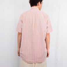画像3: 90's L.L.Bean USA製 マルチストライプ柄 ボタンダウン シアサッカーシャツ L (3)