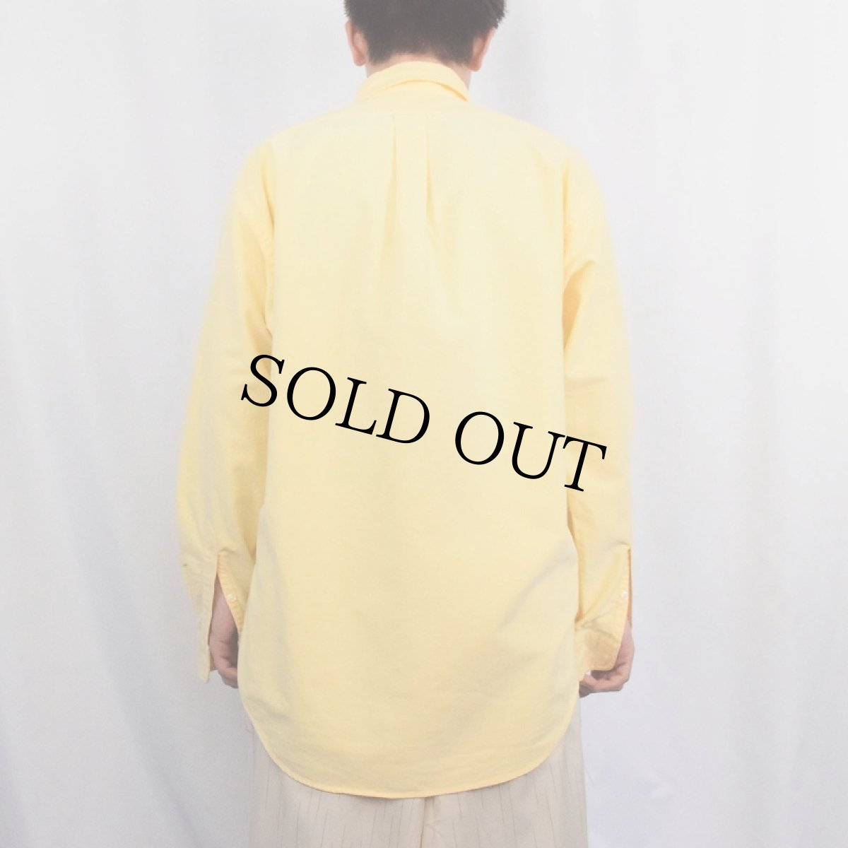 画像3: Ralph Lauren "BLAKE" 犬ロゴ刺繍 コットンボタンダウンシャツ S (3)