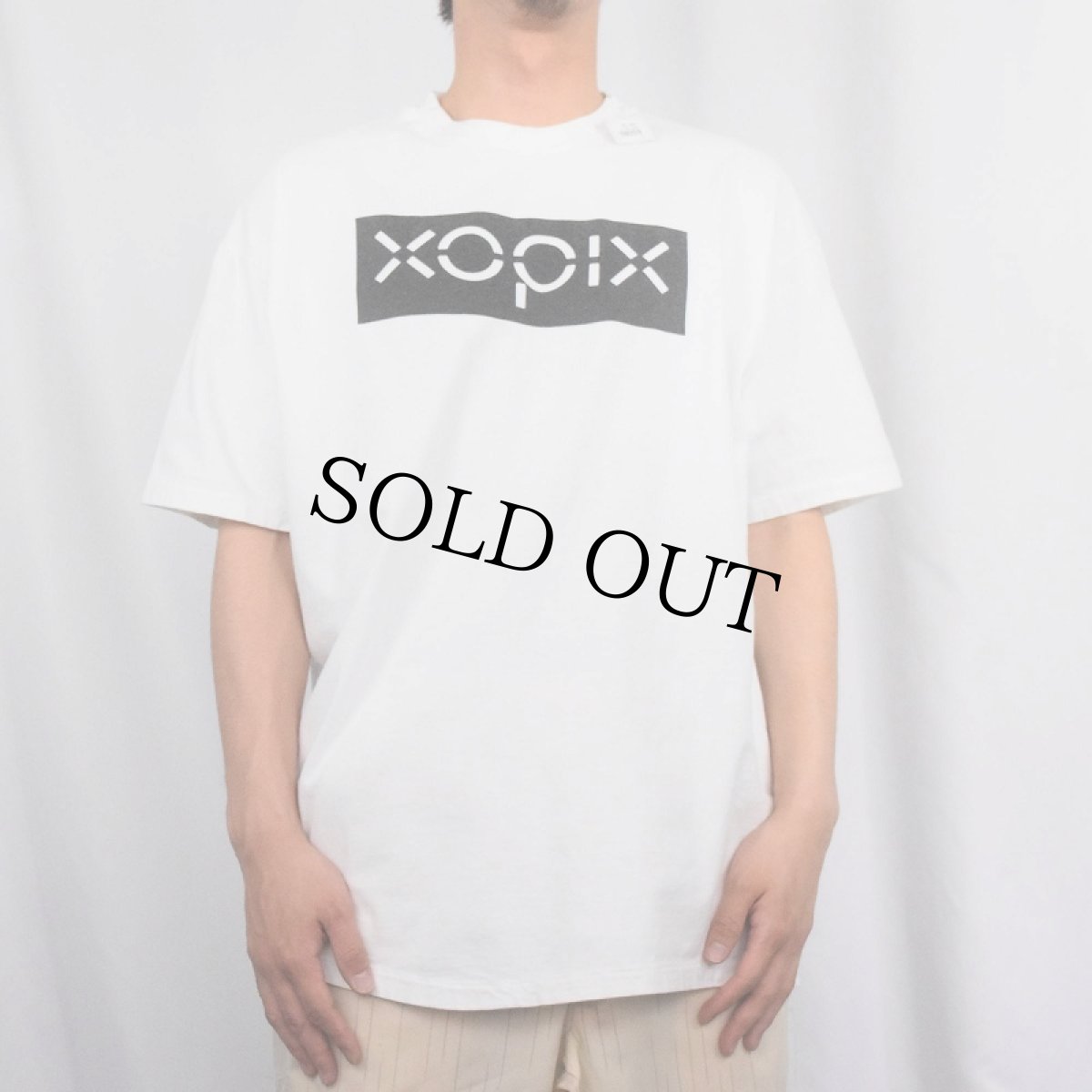 画像2: 90's "XOPIX" ロゴプリントTシャツ (2)