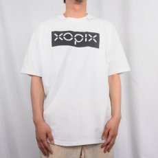 画像2: 90's "XOPIX" ロゴプリントTシャツ (2)