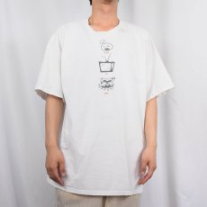 画像3: 〜2000's NIKE USA製 "bump set spike" イラストプリントTシャツ XL (3)