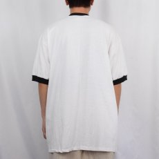画像3: 90's Tom Drew Photographer "cheese" プリントリンガーTシャツ XL (3)