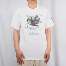画像2: 90's HUMER DESIGN CANADA製 "LE BOGUE DE L'AN 2000" プリントTシャツ M (2)