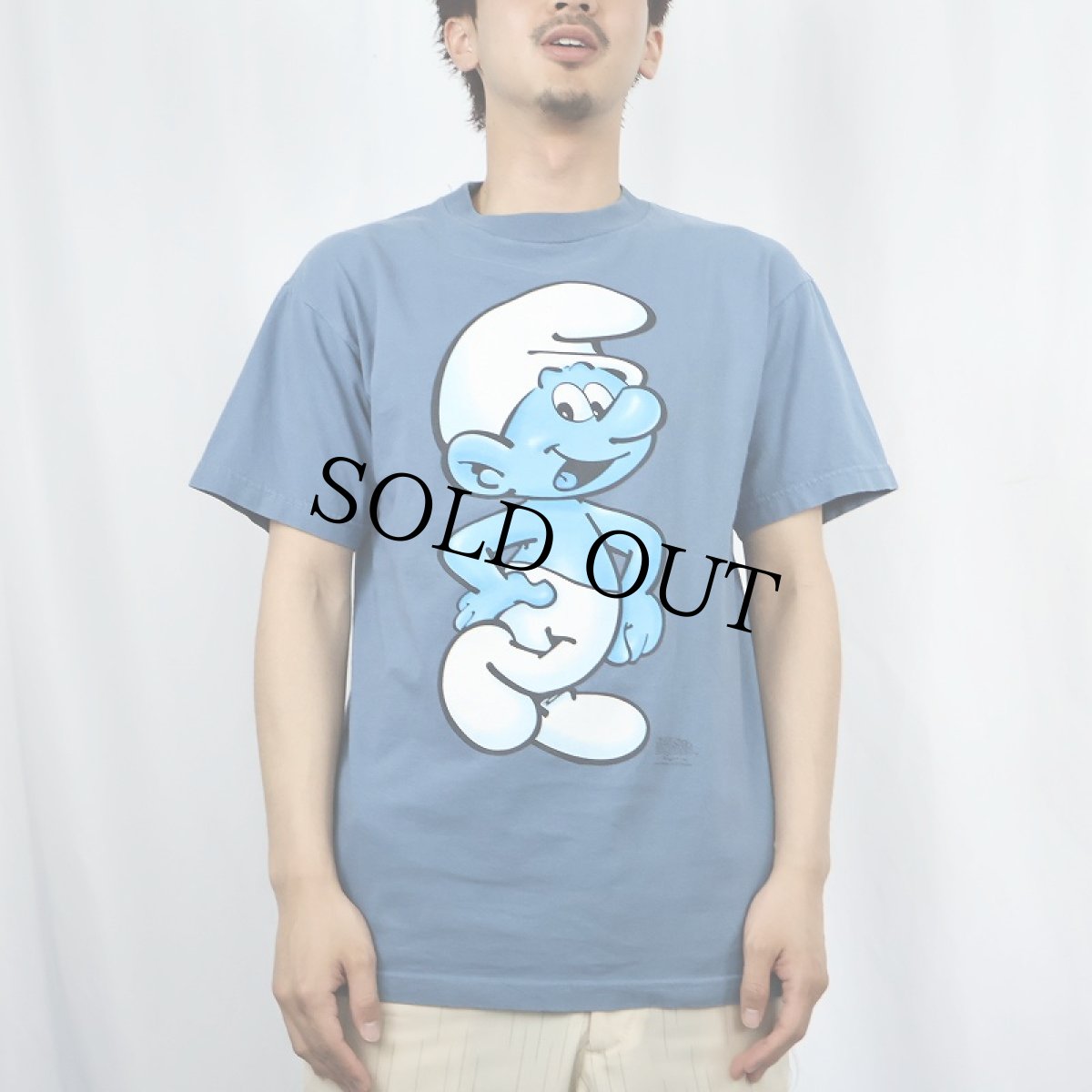 画像2: 90's SMURFS USA製 キャラクタープリントTシャツ M (2)