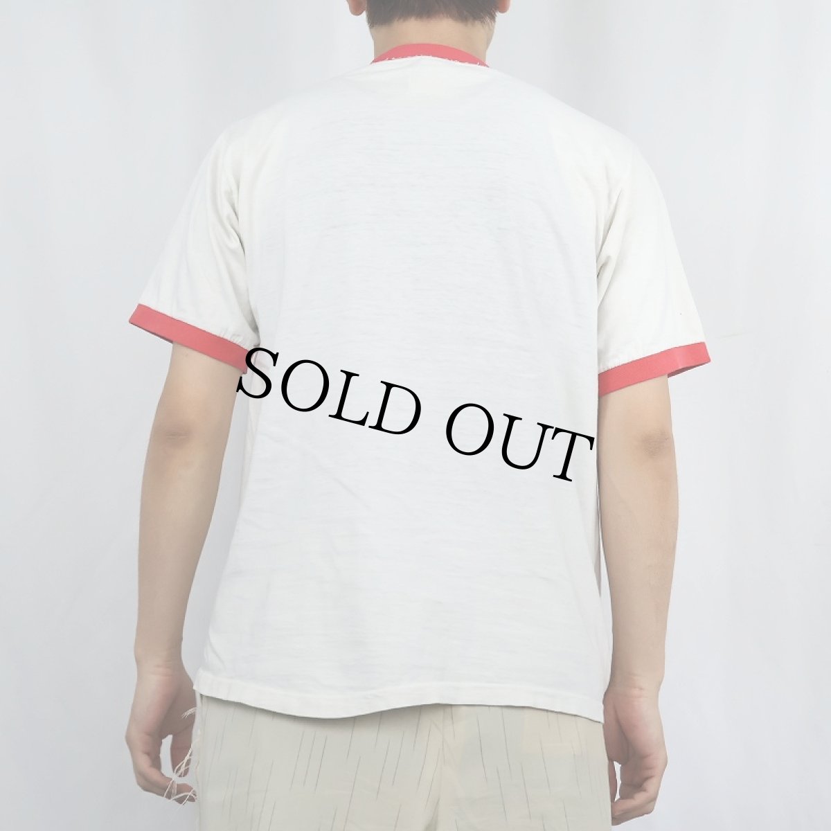 画像3: 80's USA製 "SHAKESSPEARE" 作家パロディプリント リンガーTシャツ M (3)