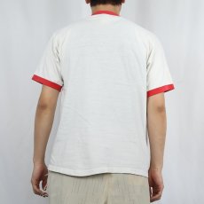 画像3: 80's USA製 "SHAKESSPEARE" 作家パロディプリント リンガーTシャツ M (3)