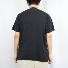 画像3: 90's USA製 KFJC 89.7FM ラジオ局 プリントTシャツ BLACK L (3)