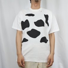画像2: "VACHEMENT CLASS" 牛柄 プリントTシャツ (2)