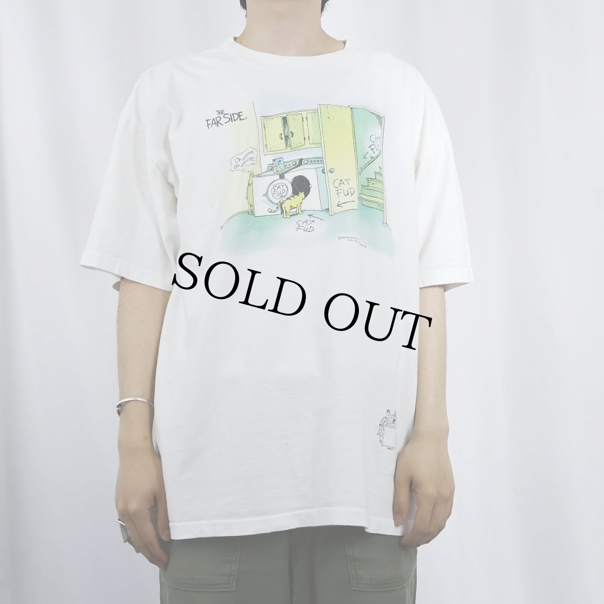画像2: 【SALE】 THE FAR SIDE USA製 シュールイラストプリントTシャツ XL (2)