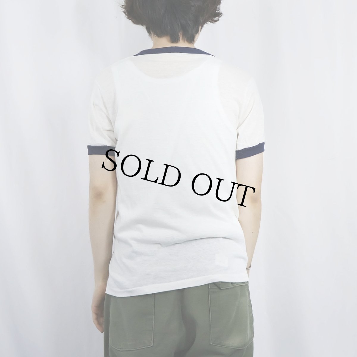 画像3: 70〜80's Budweiser ビールメーカーイラストプリントリンガーTシャツ M (3)