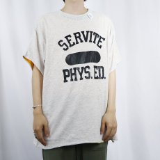 画像3: 80's〜 Merrygarden Athletic Wear USA製 "SERVITE PHYS.ED." ダブルフェイスリバーシブルTシャツ XXL (3)