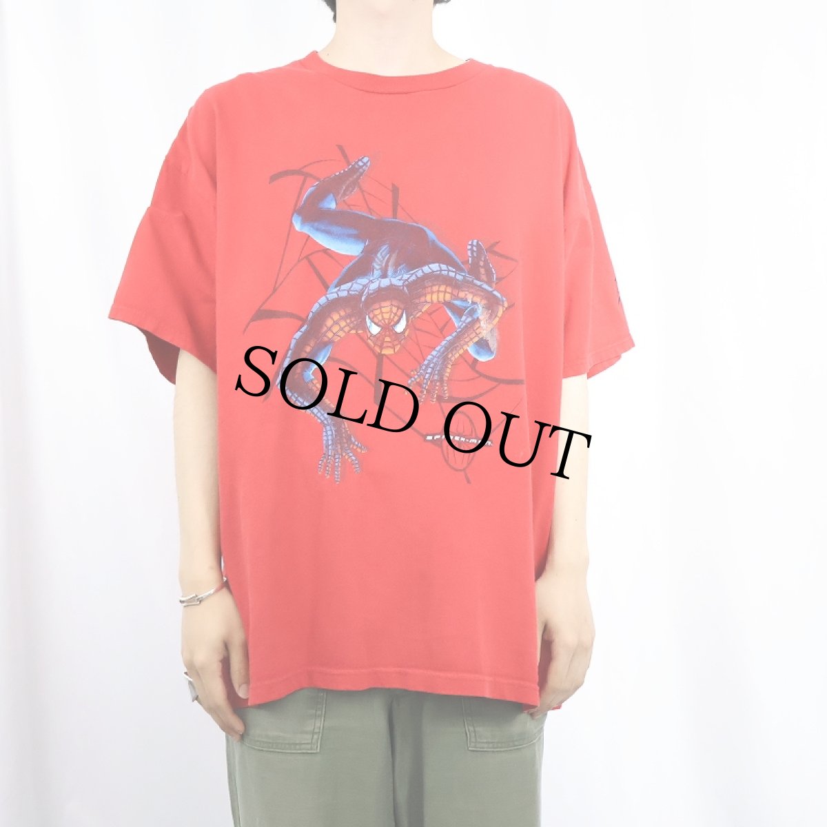画像2: 2002 SPIDER-MAN USA製 キャラクタープリントTシャツ XL (2)