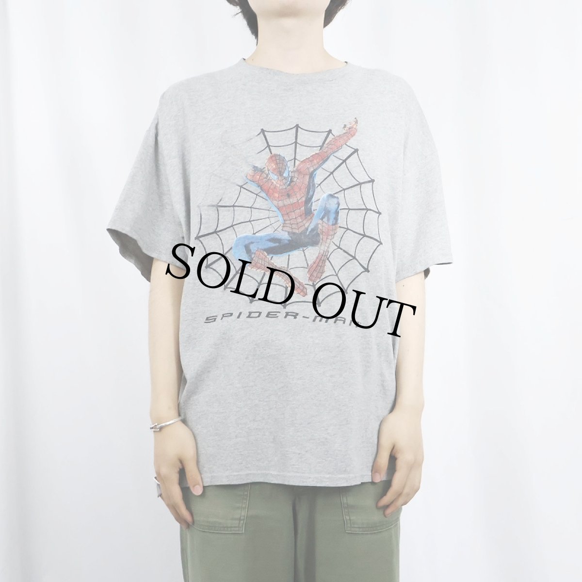 画像2: SPIDER-MAN キャラクタープリントTシャツ XL (2)