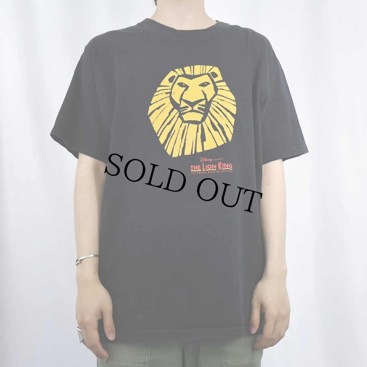 画像2: Disney "LION KING" USA製 ミュージカルプリントTシャツ BLACK L (2)