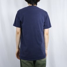 画像3: 90's SPAM USA製 ロゴプリントTシャツ NAVY L (3)