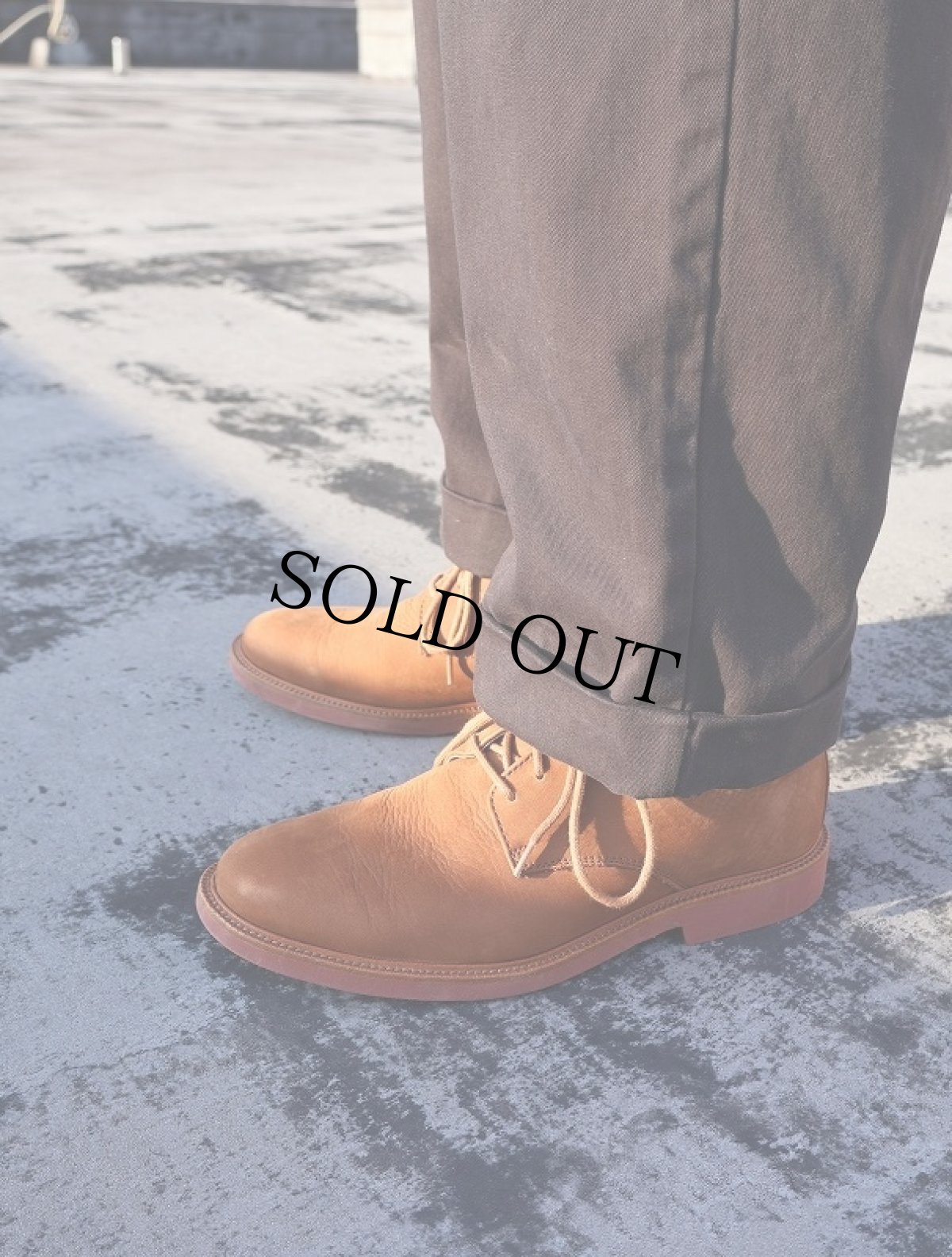 画像1: POLO Ralph Lauren プレーントゥ スエードレザーシューズ 27cm (1)