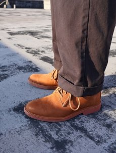 画像1: POLO Ralph Lauren プレーントゥ スエードレザーシューズ 27cm (1)