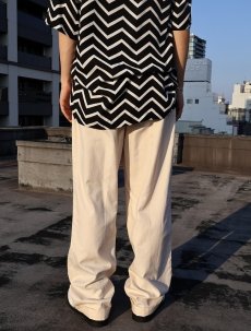 画像5: POLO Ralph Lauren ヘリンボーン織り 2タック コットンスラックス W33 (5)