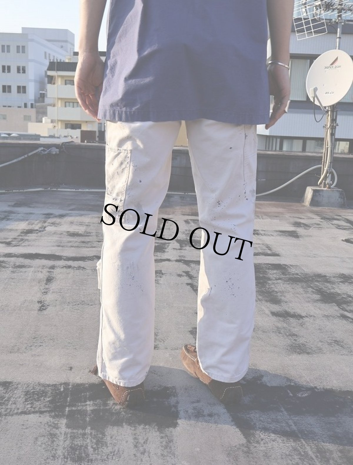 画像6: POLO Ralph Lauren ダブルニー コットンペインターパンツ W31 (6)