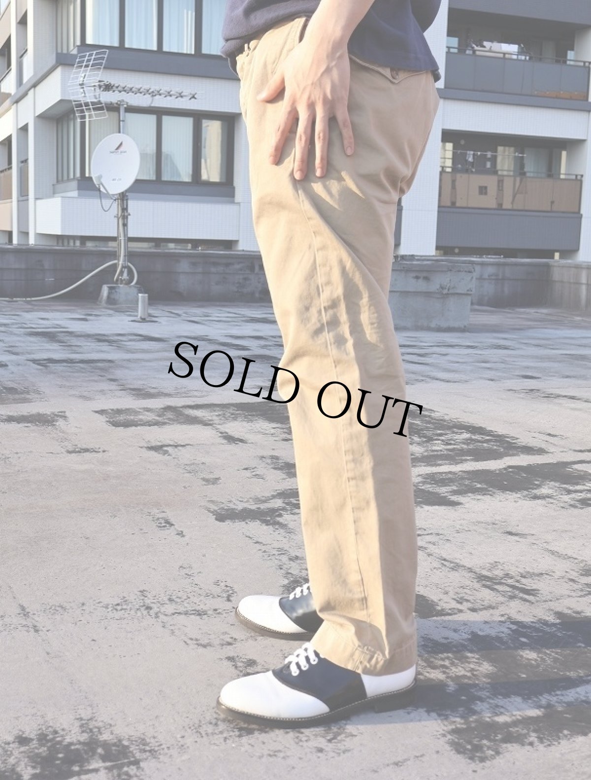 画像3: Ralph Lauren RRL "MILITARY TYPE" コットンチノトラウザーズ W35 (3)