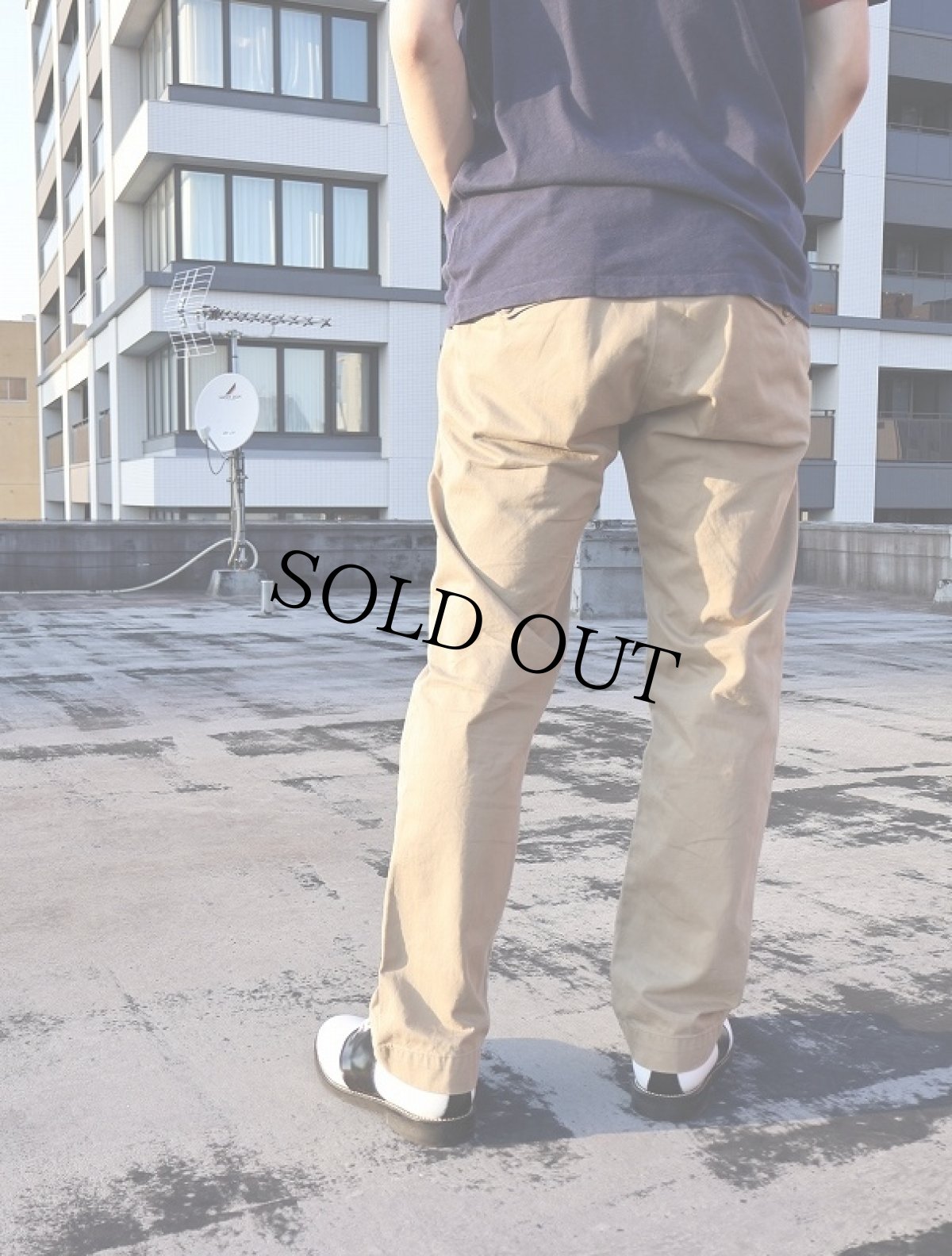 画像4: Ralph Lauren RRL "MILITARY TYPE" コットンチノトラウザーズ W35 (4)