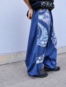 画像3: レイバーデザイン サルエルデニムイージーパンツ XXL (3)