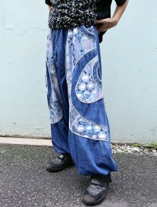 画像2: レイバーデザイン サルエルデニムイージーパンツ XXL (2)
