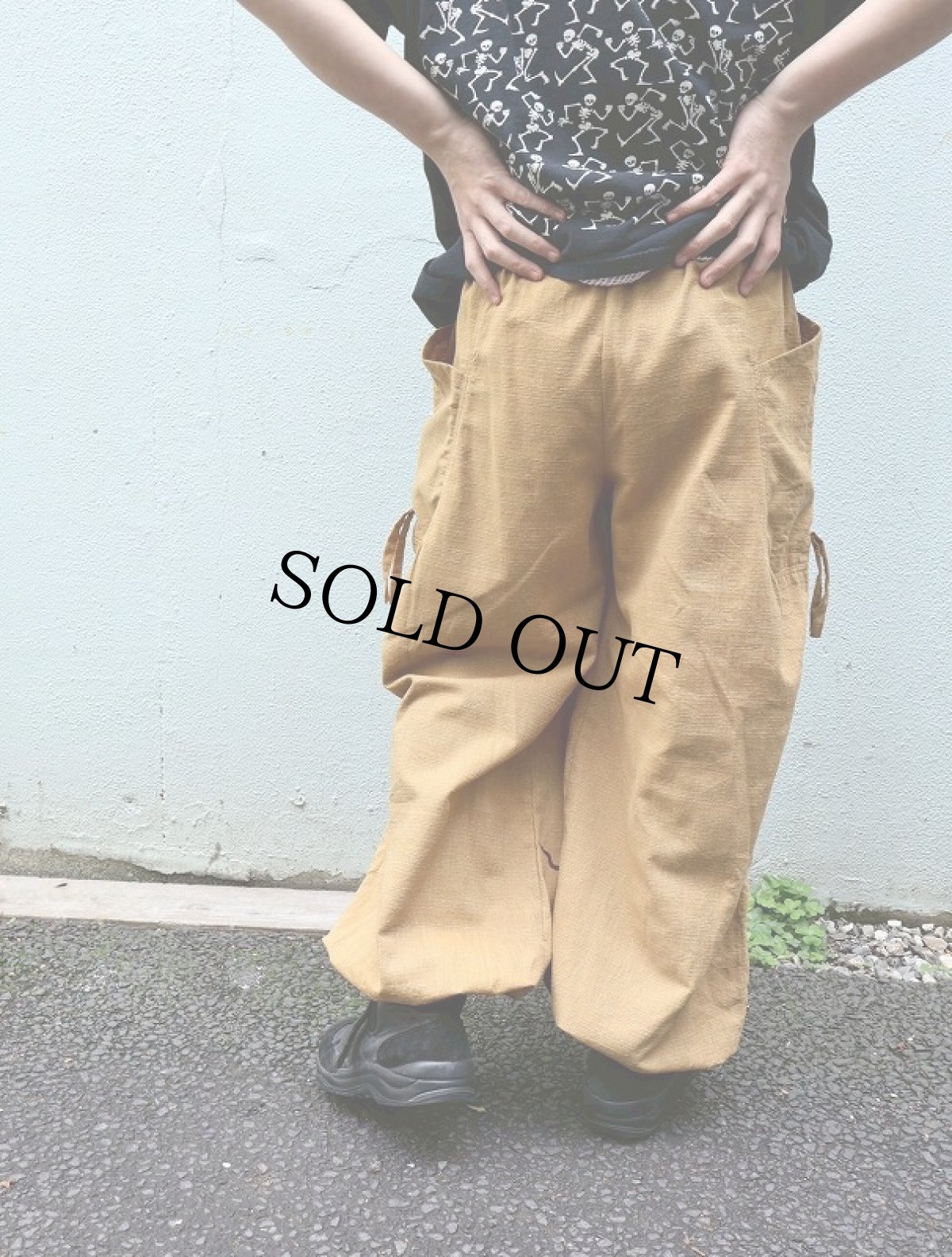 画像4: サルエルリネンイージーパンツ W20-34 (4)