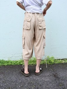 画像4: TRUST リネン×レーヨン カーゴパンツ W37 (4)