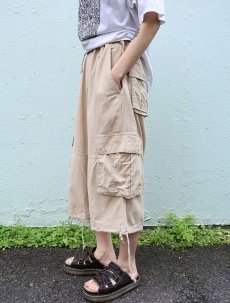 画像3: TRUST リネン×レーヨン カーゴパンツ W37 (3)