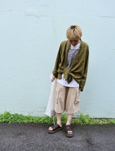 画像1: TRUST リネン×レーヨン カーゴパンツ W37 (1)