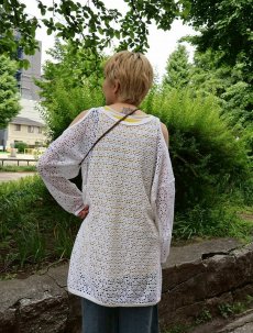 画像4: 90's Kick's USA製 コールドショルダー メッシュロンT ONESIZE (4)