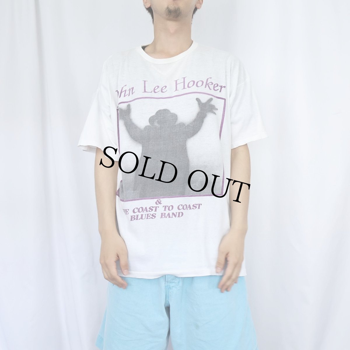 画像3: 90's John Lee Hooker "The healer '90" ブルースミュージシャンツアーTシャツ (3)