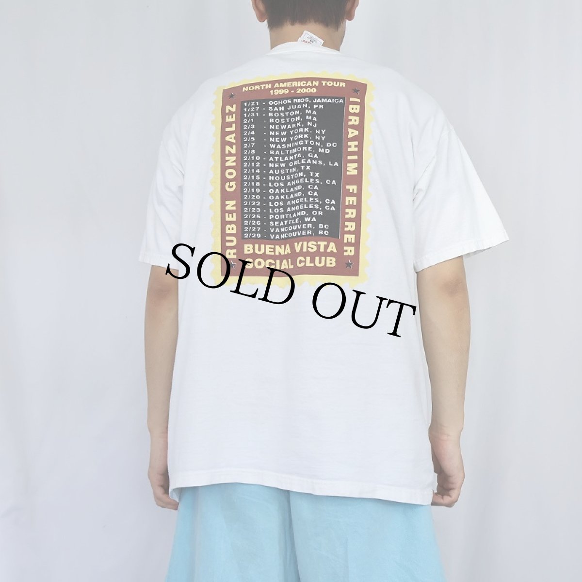 画像4: 90〜2000's BUENA VISTA SOCIAL CLUB キューバミュージックバンド プリントTシャツ XL (4)