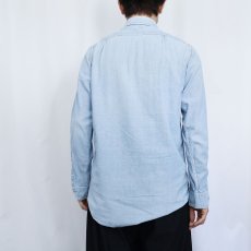 画像4: 60's Lee USA製 ハンド刺繍 シャンブレーシャツ SIZE14 1/2 (4)